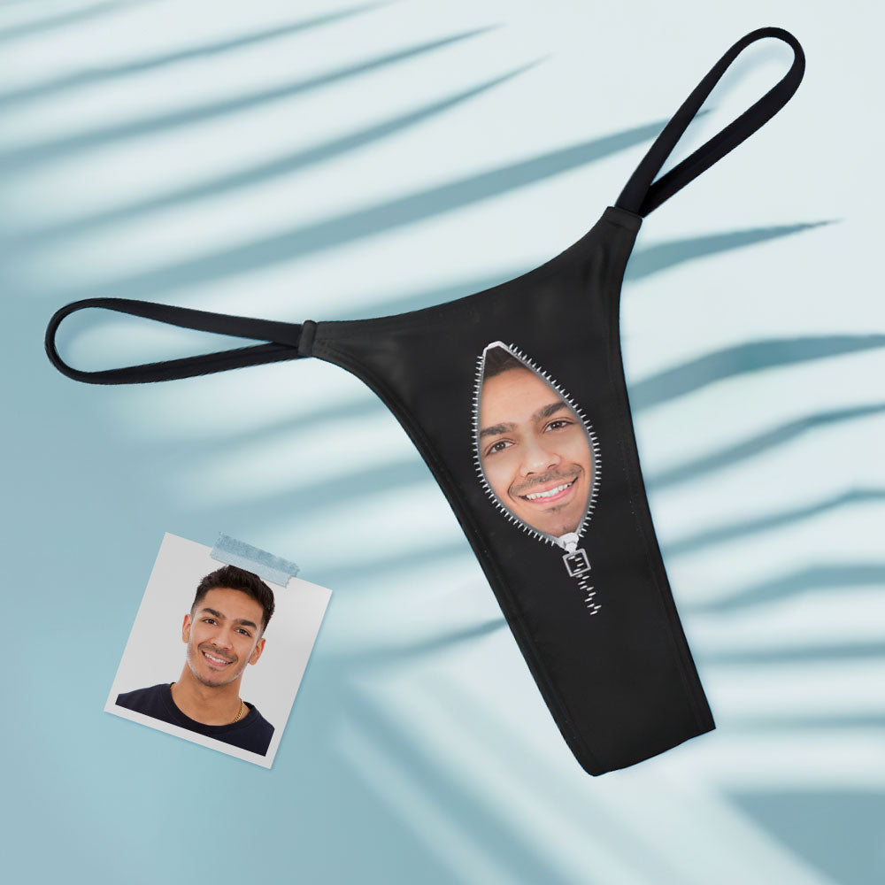 String Tanga Pour Femmes Sexy Avec Fermeture À Glissière Personnalisée