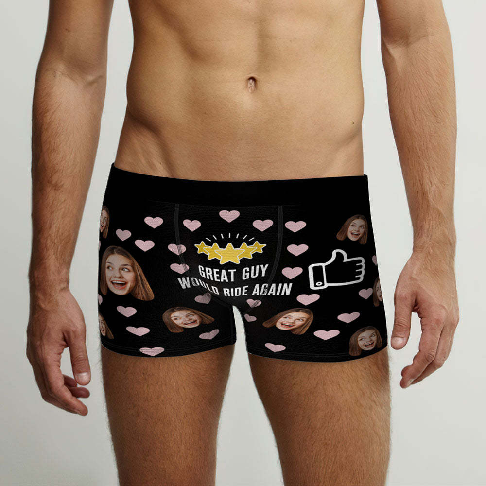 Le Boxeur Personnalisé De Coeur De Visage Chevaucherait Encore Des Cadeaux Personnalisés De Jour De Valentine -