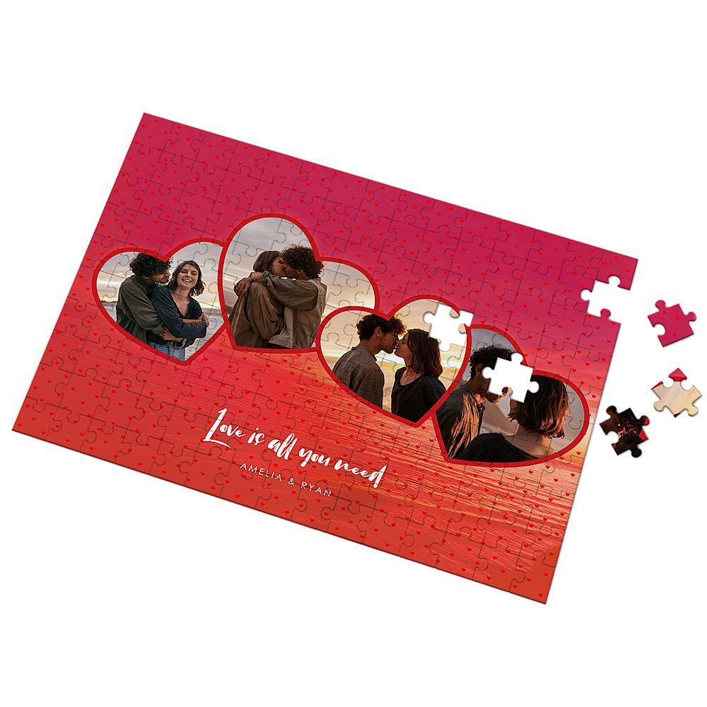 Puzzle Photo Personnalisé L'amour est Tout Ce Dont Vous Avez Besoin 35-500 Pièces