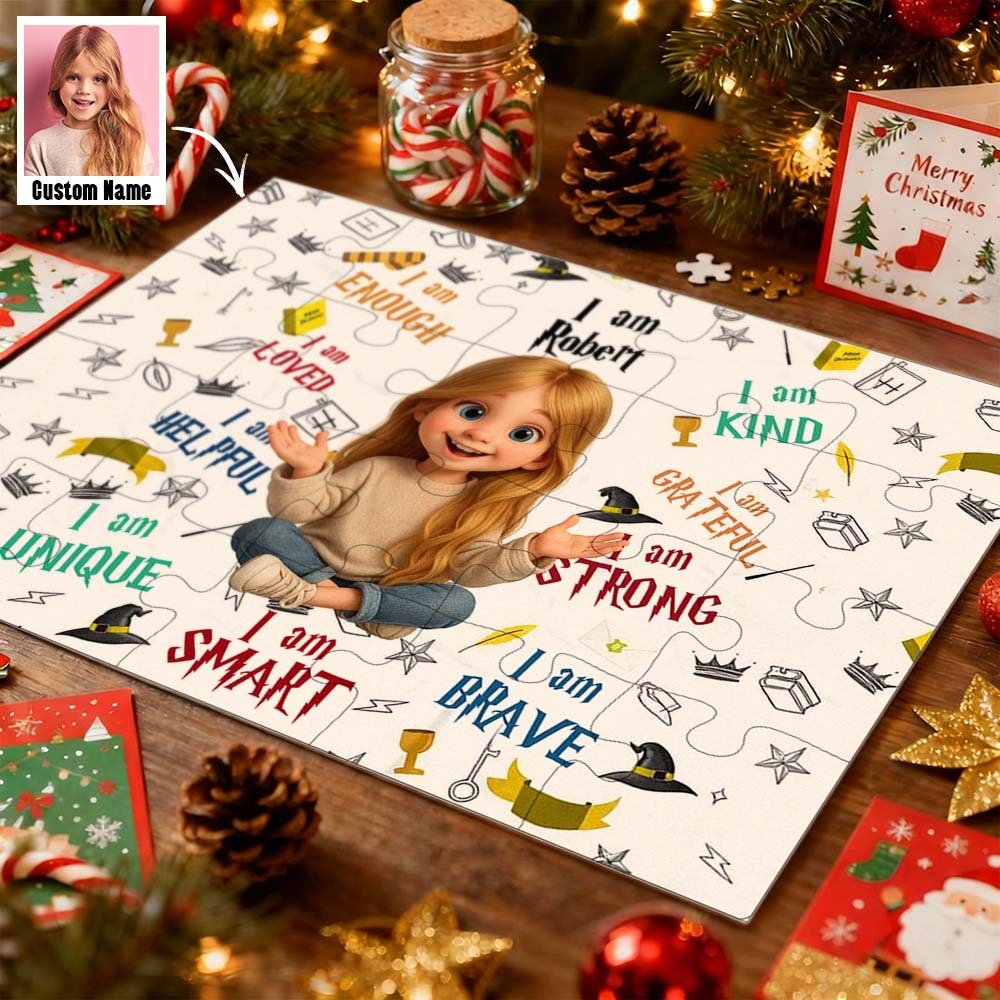 Puzzle Personnalisé - Cadeau D'anniversaire Ou De Noël Pour Petit-enfant - Cadeau Pour Enfants - Nouveauté Tendance - MaPhotochaussetteFr