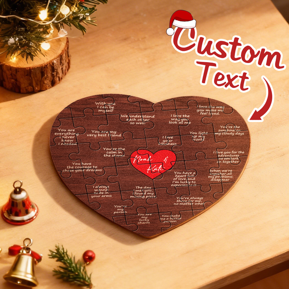Puzzle Personnalisé - Cadeau De Saint-valentin Pour Les Amoureux - Cadeau Pour Petit Ami Ou Petite Amie