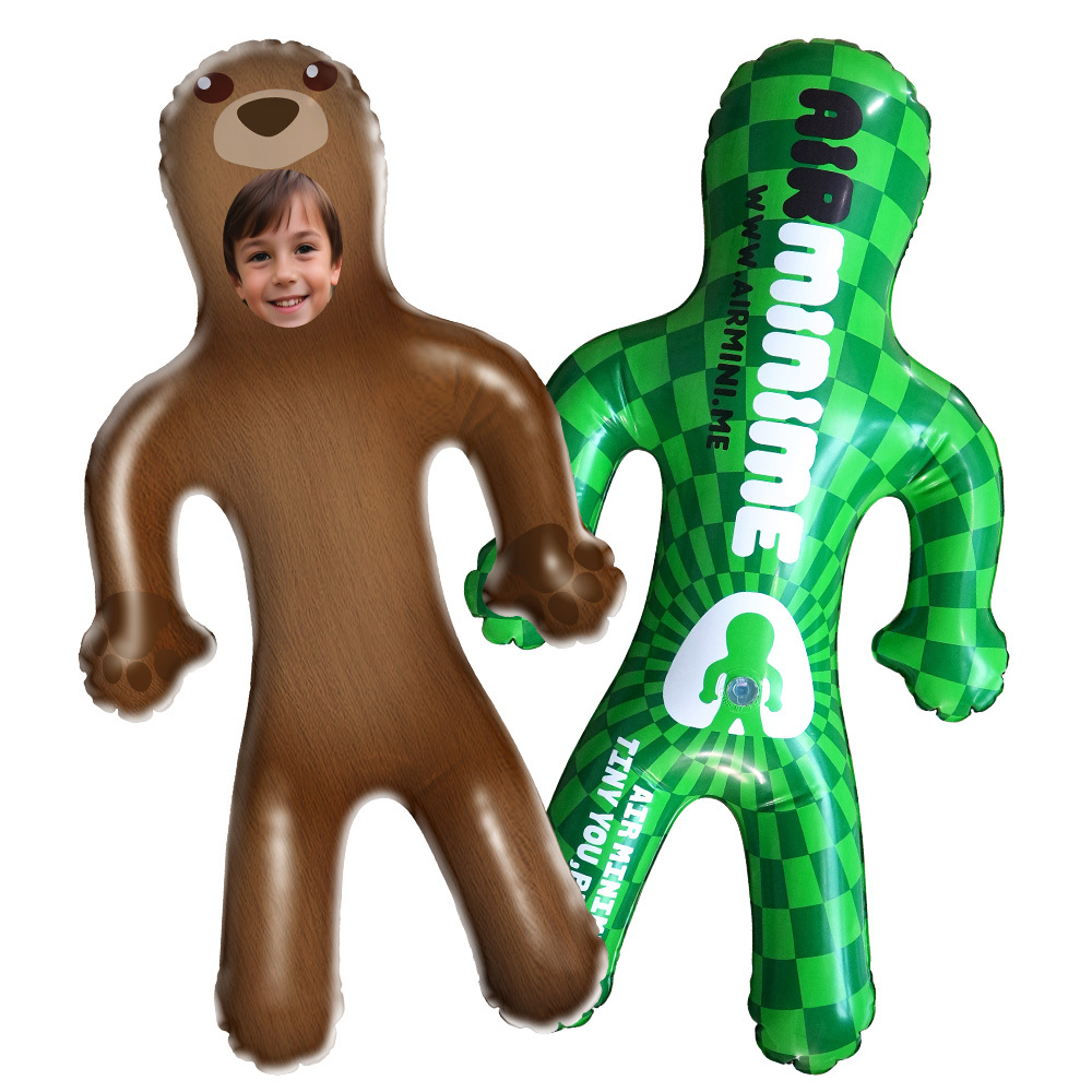 Ballon Gonflable Fait Sur Commande D'ours Mignon De Minime Pour La Poupée Personnalisée De Minime D'air D'enfants - MaPhotochaussetteFr