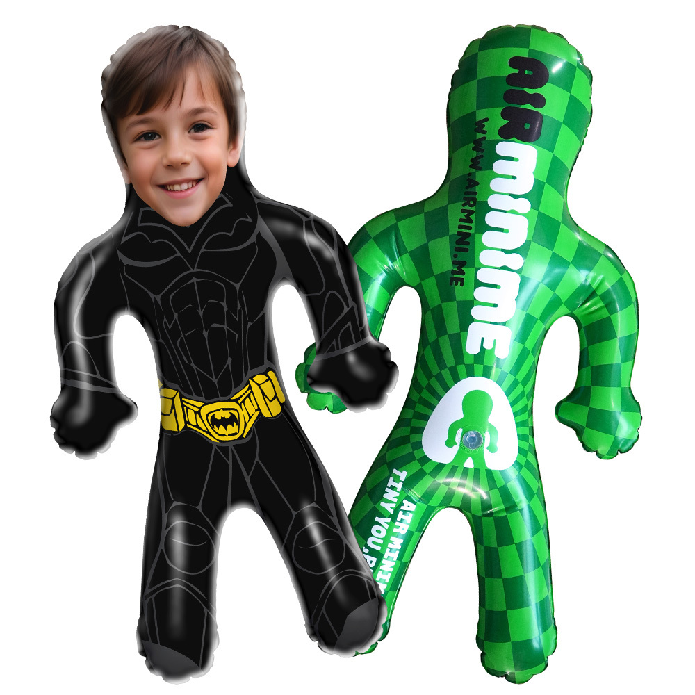 Poupées Gonflables Personnalisées Superhero Minime Ballon Gonflable Visage Personnalisé Hero Air Minime Pour Lui/enfants - MaPhotochaussetteFr