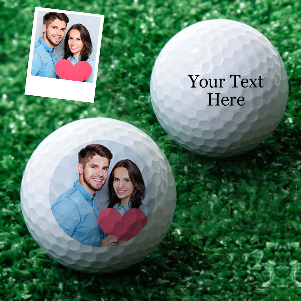 Balle De Golf Personnalisée Personnalisée Avec Votre Photo Et Texte Cadeaux De Balle De Golf Pour Les Amateurs De Golf - MaPhotochaussetteFr