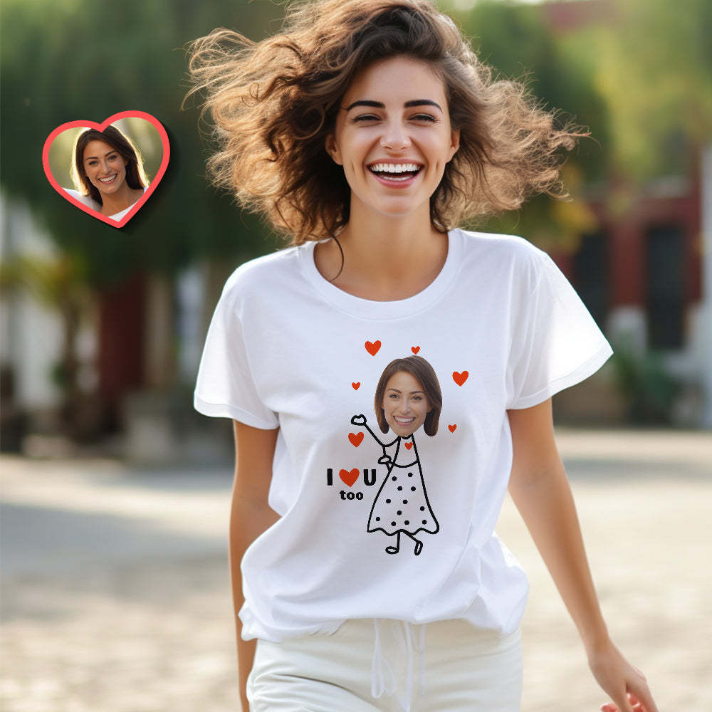 T-shirts Assortis Pour Couple Personnalisés Je T'aime Aussi Chemises De Couple Assorties Personnalisées Cadeau De La Saint-valentin -