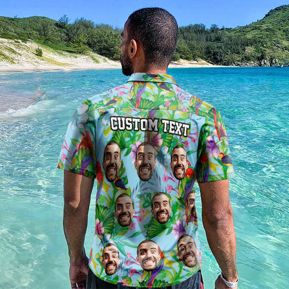 Chemises Hawaïennes Personnalisées Profitez De L'heure D'été Aperçu En Ligne Chemise De Plage Aloha Pour Hommes -