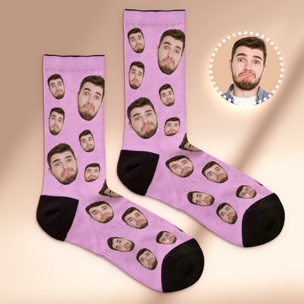 Chaussettes Personnalisées Respirantes Avec Photo Colorée, Ajout D'images, Cadeaux - MaPhotochaussetteFr