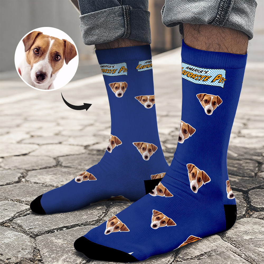 Cadeaux De Noël Chaussettes Personnalisées Drôles De Visage Personnalisées Conception Personnalisée Drôle Et Personnalisée Meilleure Idée Cadeau Pour Noël - MaPhotochaussetteFr