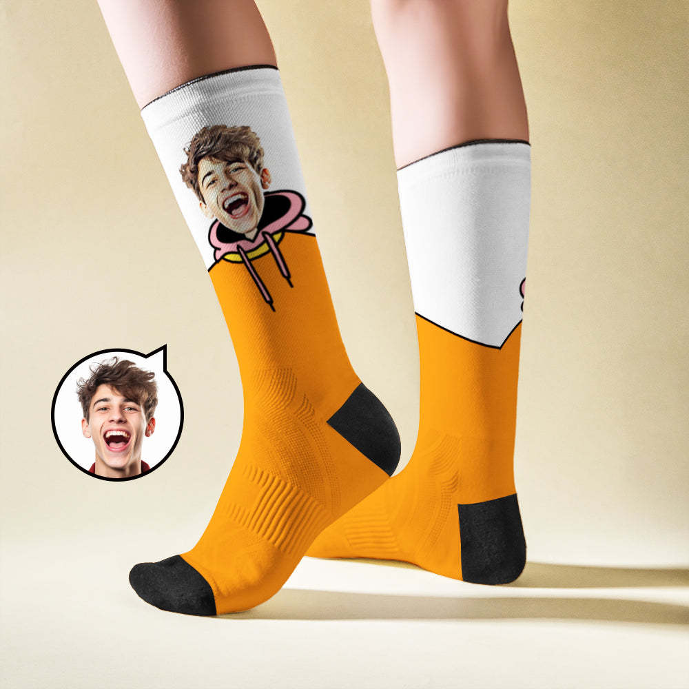 Chaussettes Faciales Respirantes Personnalisées Dans Des Dessins D'art De Dessin Animé -