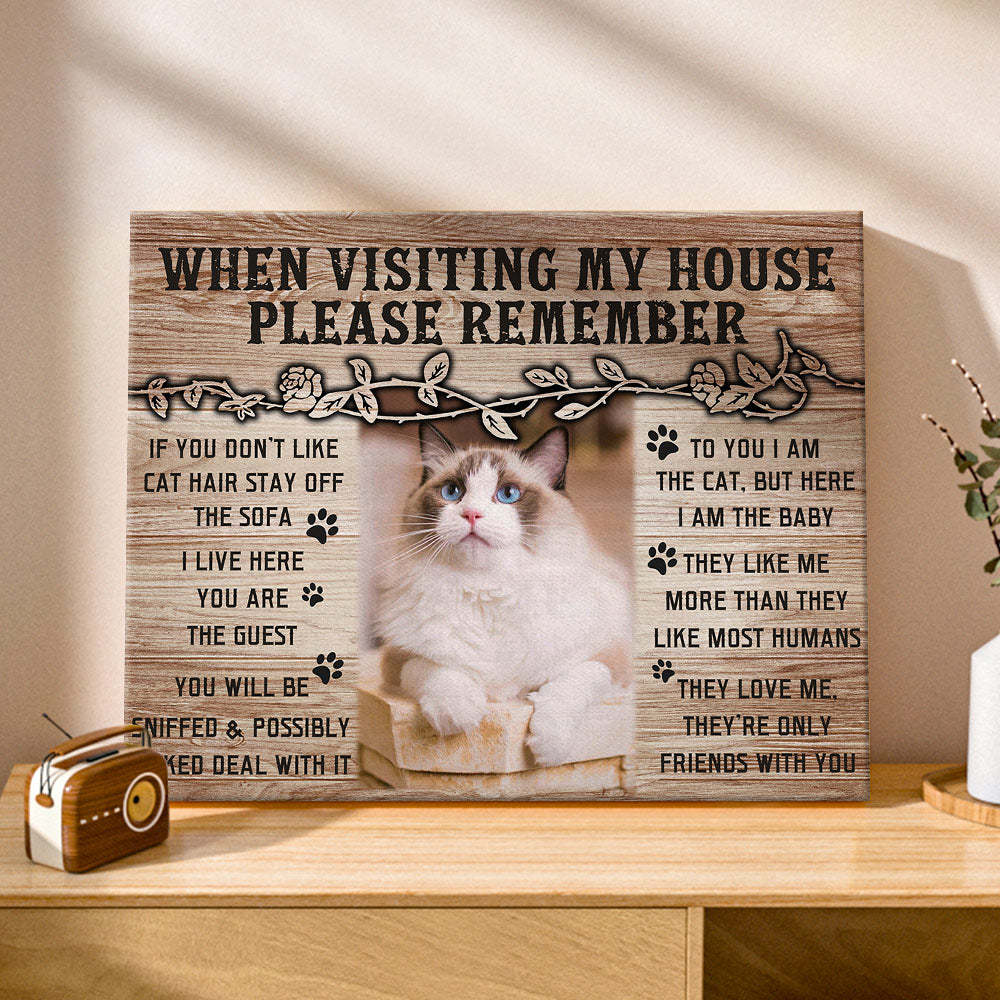 Chat Personnalisé Décor À La Maison Impressions Sur Toile Cadeaux Amoureux Des Animaux De Compagnie Drôle Chat Décoration Murale -