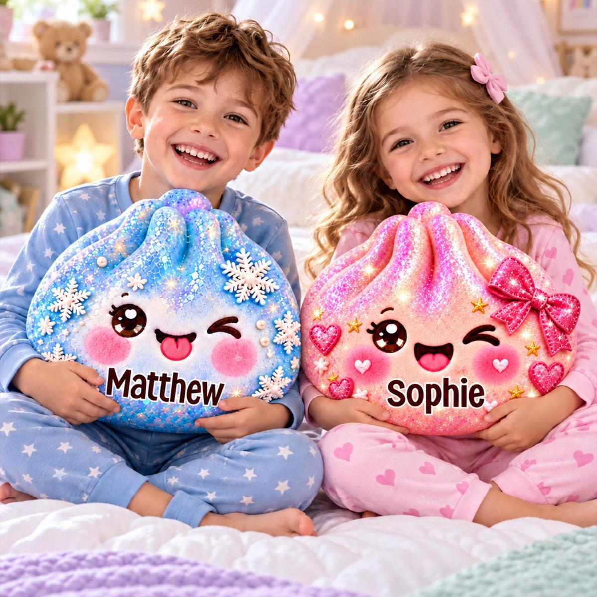 Oreiller Personnalisé En Forme D’arc-en-ciel, Personnage Souriant Mignon Embrassé Par Un Enfant, Cadeau Unique Pour Les Enfants - MaPhotochaussetteFr