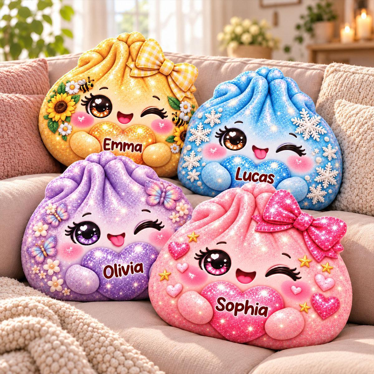 Oreiller Personnalisé En Forme D’arc-en-ciel, Personnage Souriant Mignon Embrassé Par Un Enfant, Cadeau Unique Pour Les Enfants - MaPhotochaussetteFr