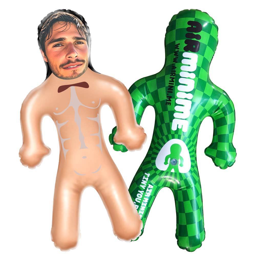 Poupées Gonflables Personnalisées Pour Marié, Visage Imprimé Drôle, Cadeau De Fête D'enterrement De Vie De Jeune Fille Pour La Mariée - MaPhotochaussetteFr