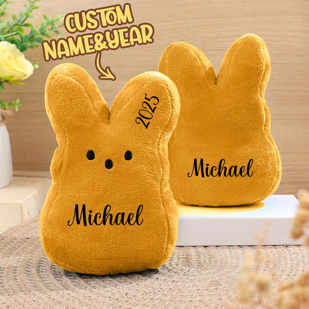 Peluche Lapin Peeps De Pâques, Lapins Peeps Personnalisés, Mini Peluche Peeps, Panier De Pâques, Cadeau De Pâques Pour Bébé, Lapin En Peluche, Lapin Peeps Personnalisé - MaPhotochaussetteFr