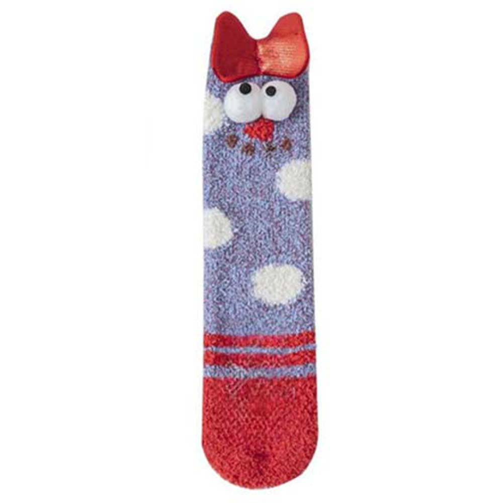 Chaussettes De Noël En Peluche Polaire Pour Femmes, Chaussettes De Sol D'hiver Pour La Maison, Cadeaux De Noël -