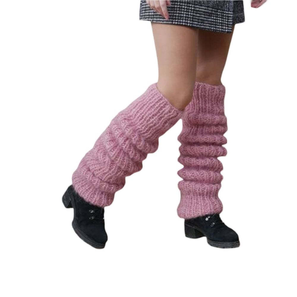 Chaussettes Tricotées Sur Le Genou Chaussettes D'hiver Pour Femmes Long Tube Pile Chaussettes -