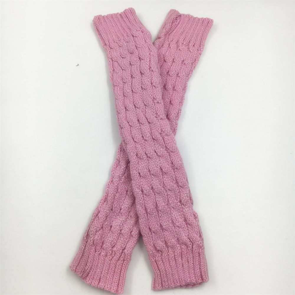 Chaussettes D'hiver Chaussettes Chaudes Tricotées Pour Femmes Ensembles De Jambes En Laine Chaussettes Au-dessus Du Genou -