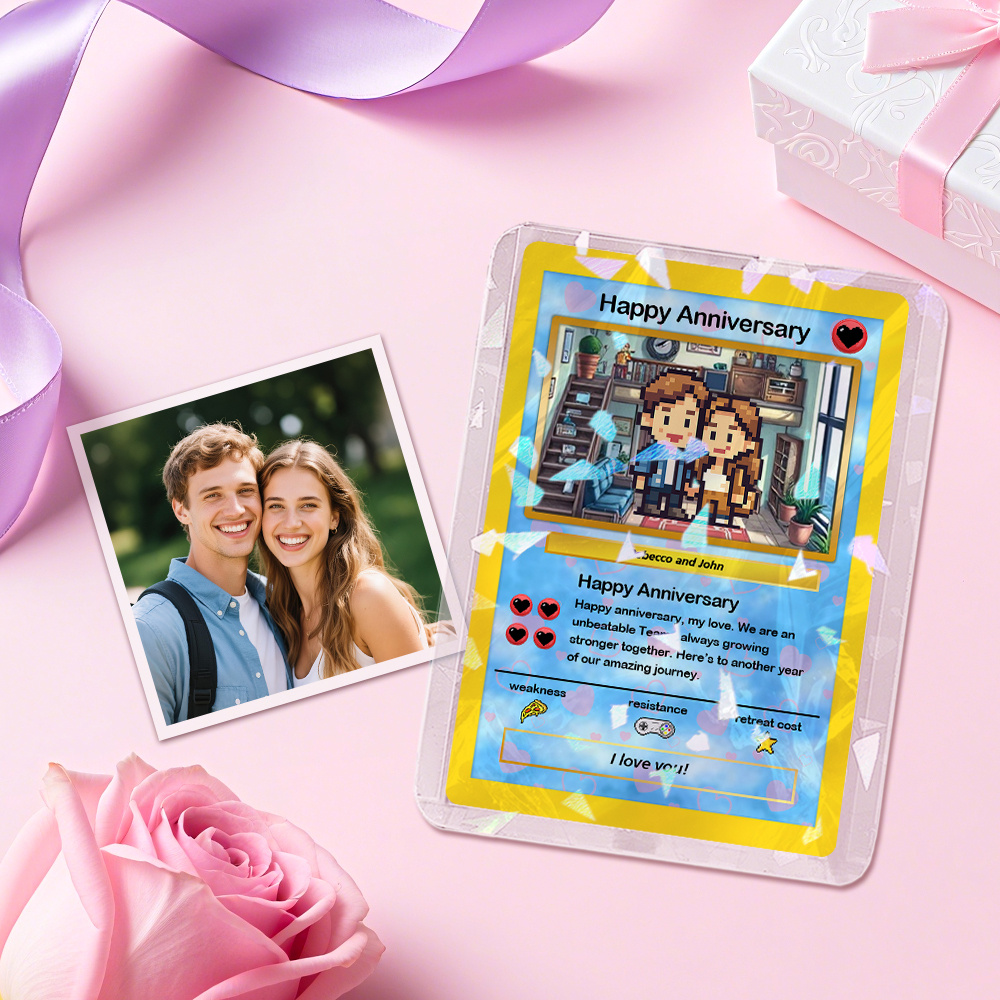 Carte Poke Personnalisée Pour La Fête Des Pères, Cadeau Personnalisé Pour Papa, Cadeau Pour La Fête Des Pères - MaPhotochaussetteFr