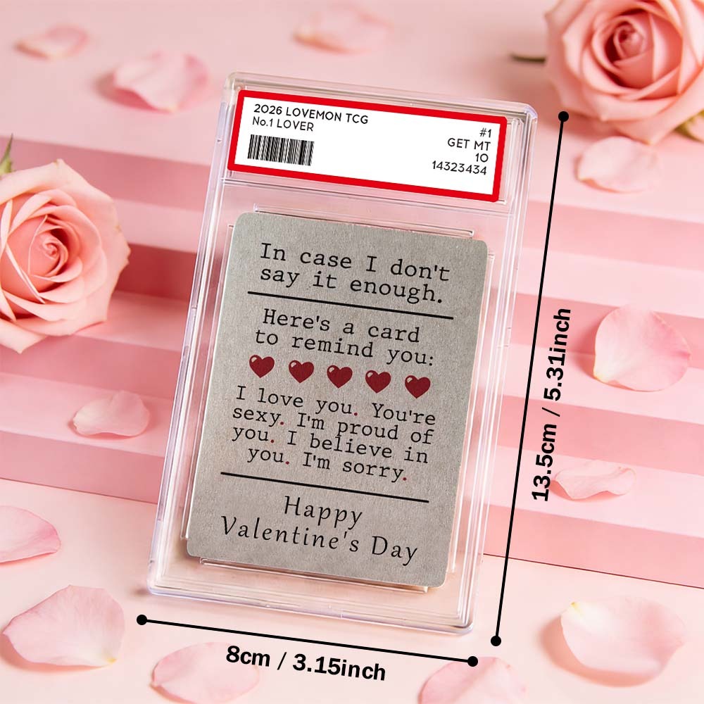 Carte Personnalisée Pour Couple : Tout Ce Qu'il Faut Dire - Carte De Saint-valentin - Cadeau Romantique Pour Couple - Souvenir Unique À Collectionner - MaPhotochaussetteFr