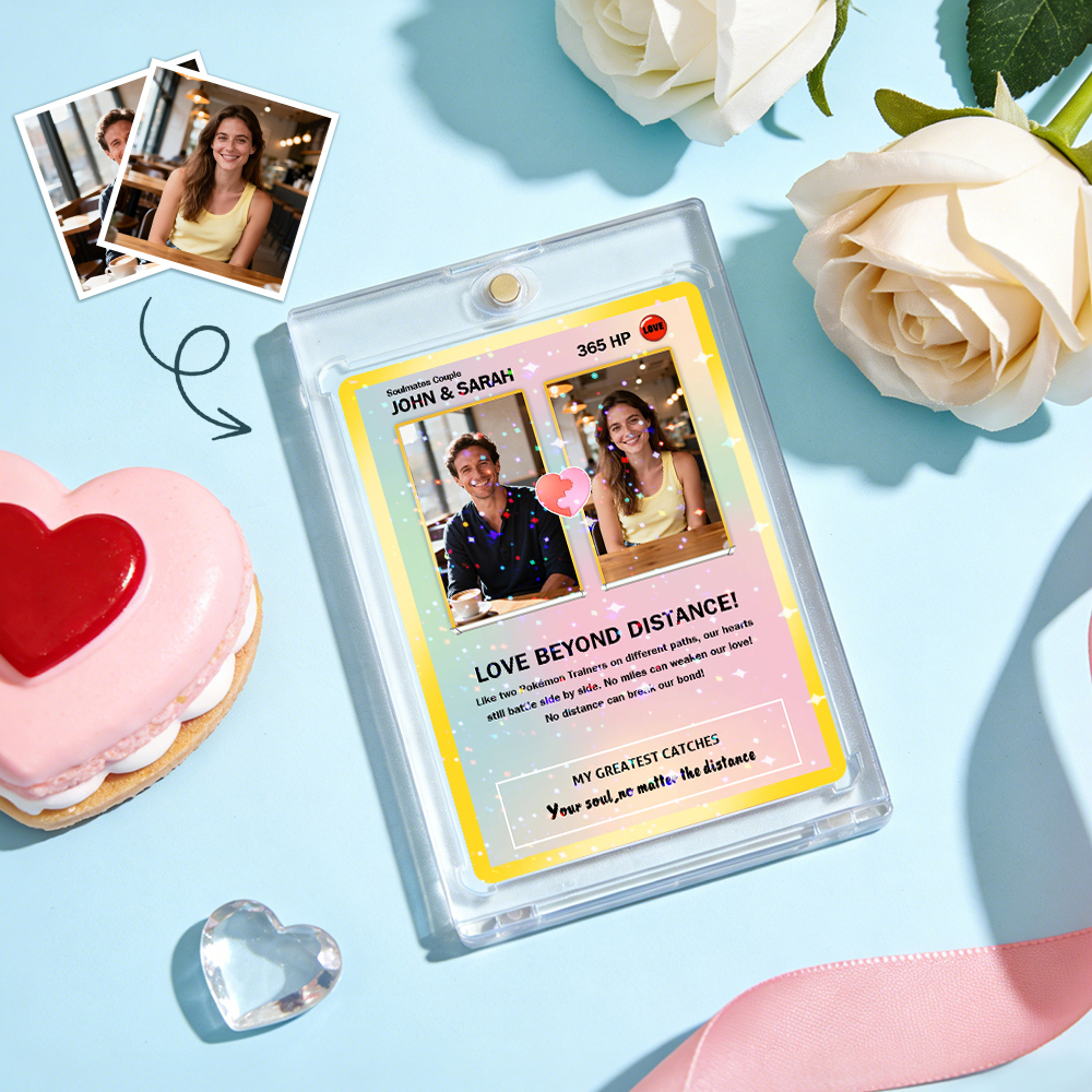 Carte Personnalisée Pour Couple, Cadeau Romantique D'anniversaire, Souvenir Unique À Collectionner, Style Puzzle Photo. - MaPhotochaussetteFr