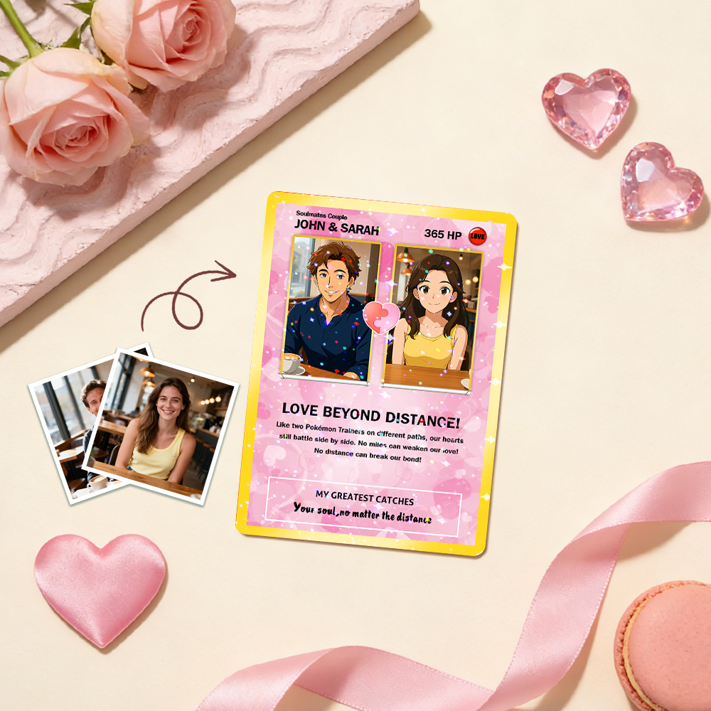 Carte Personnalisée Pour Couple, Cadeau Romantique D'anniversaire, Souvenir Unique À Collectionner, Style Puzzle Photo. - MaPhotochaussetteFr