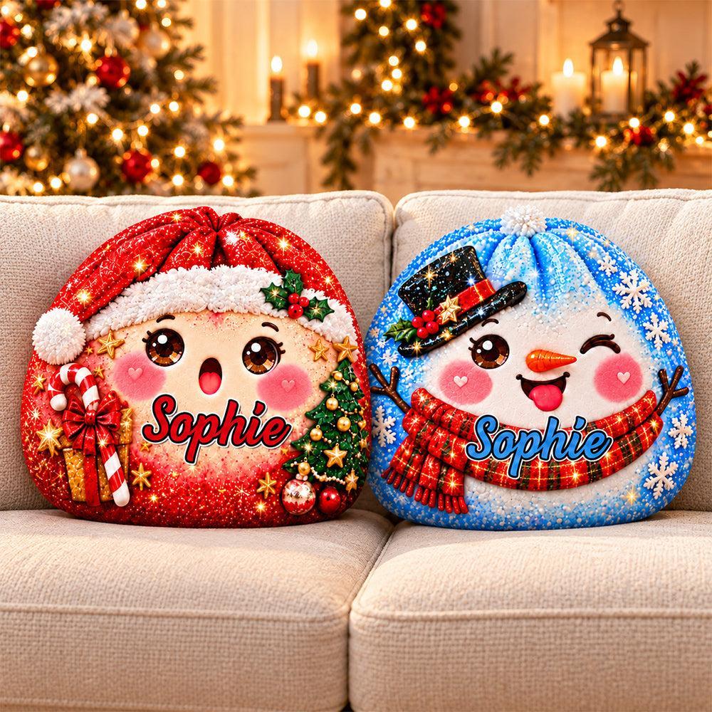 Oreiller Squishy Dumpling Personnalisé, Cadeau D'anniversaire De Noël Pour Les Enfants • Cutie Wishes - Oreiller En Forme Personnalisé - MaPhotochaussetteFr
