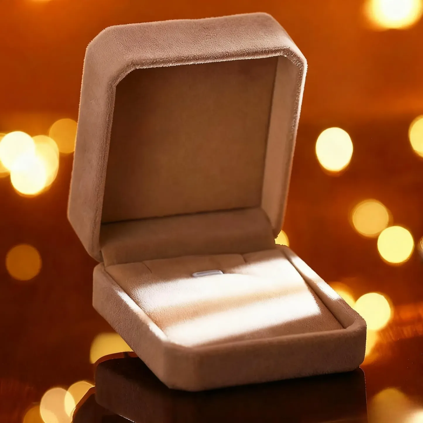 Coffret Cadeau Pour Collier - Beige - MaPhotochaussetteFr