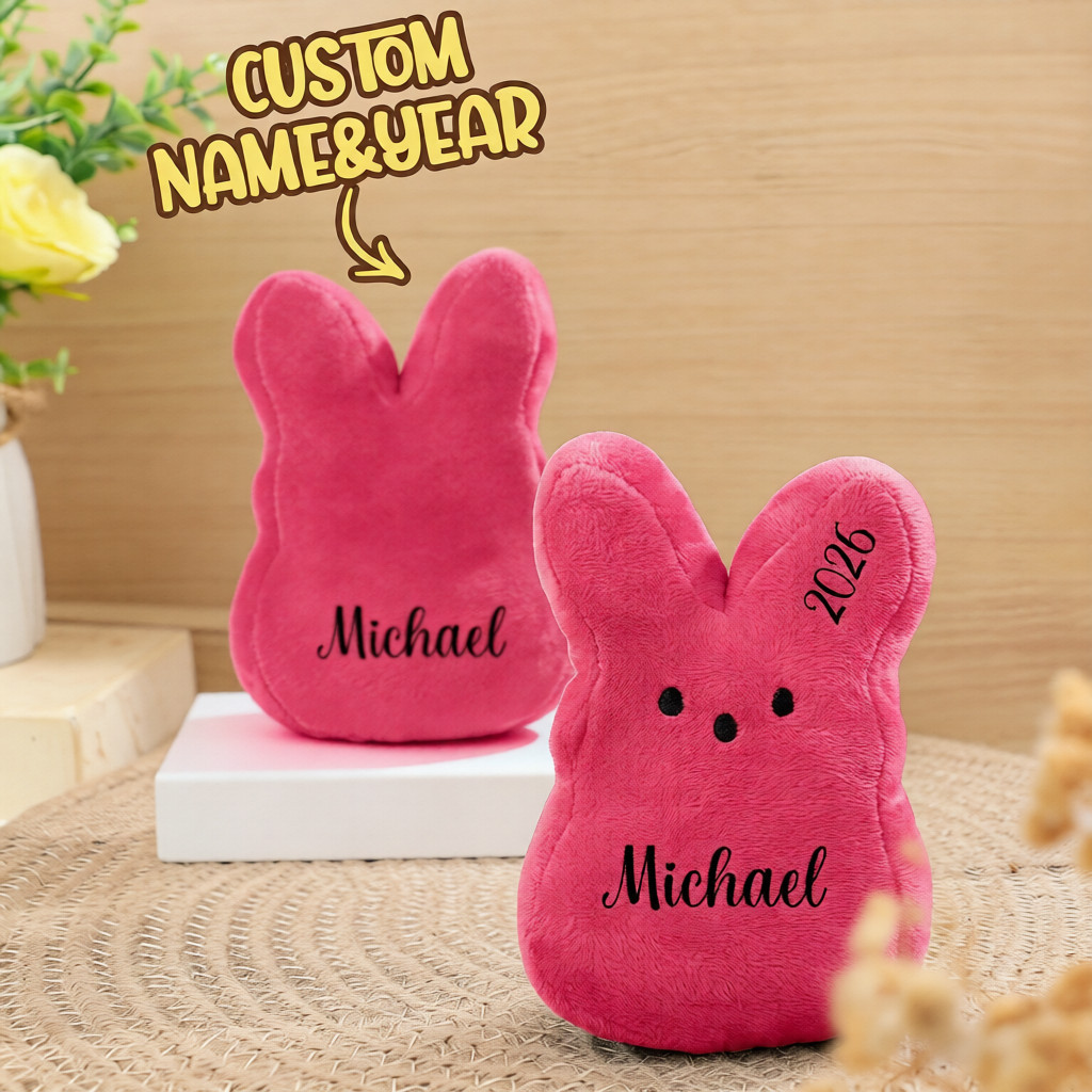 Easter Peeps Bunny Plush Toy,Personalized Peeps Bunnies,Mini Peeps Plush Doll,Easter basket,Baby Easter Gift,Plush Bunny,Custom Peeps Bunny