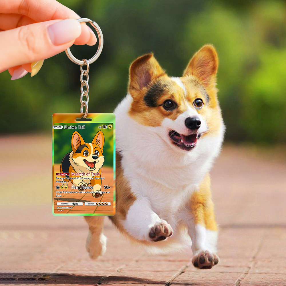 Custom Cartoon Photo Family Keychain Perfect Gift Personalized Gift with Photo & Text Acrylic Keychain Gift - MyPhotoSocks