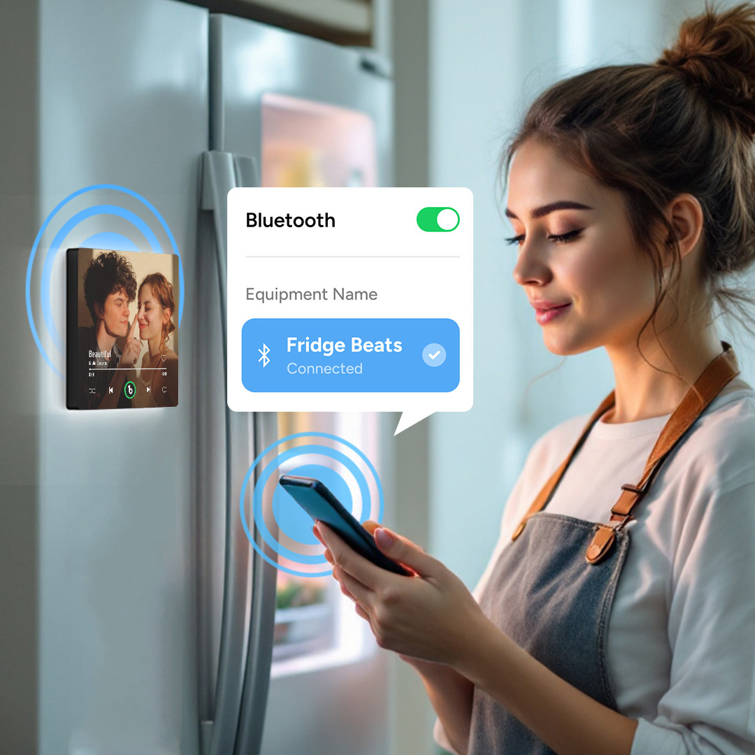 Personalized Music Fridge Magnet Pink Blue Valentine Gift Album Fridge Magnet Music Wall Photo Sticker Music Movement That Can Be Played Gift for Couple - MyPhotoSocks