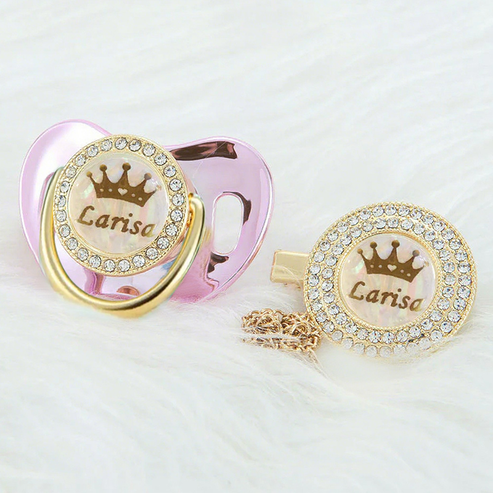 Personalized Name Exquisite Handmade Pacifier Gift for Your Little One