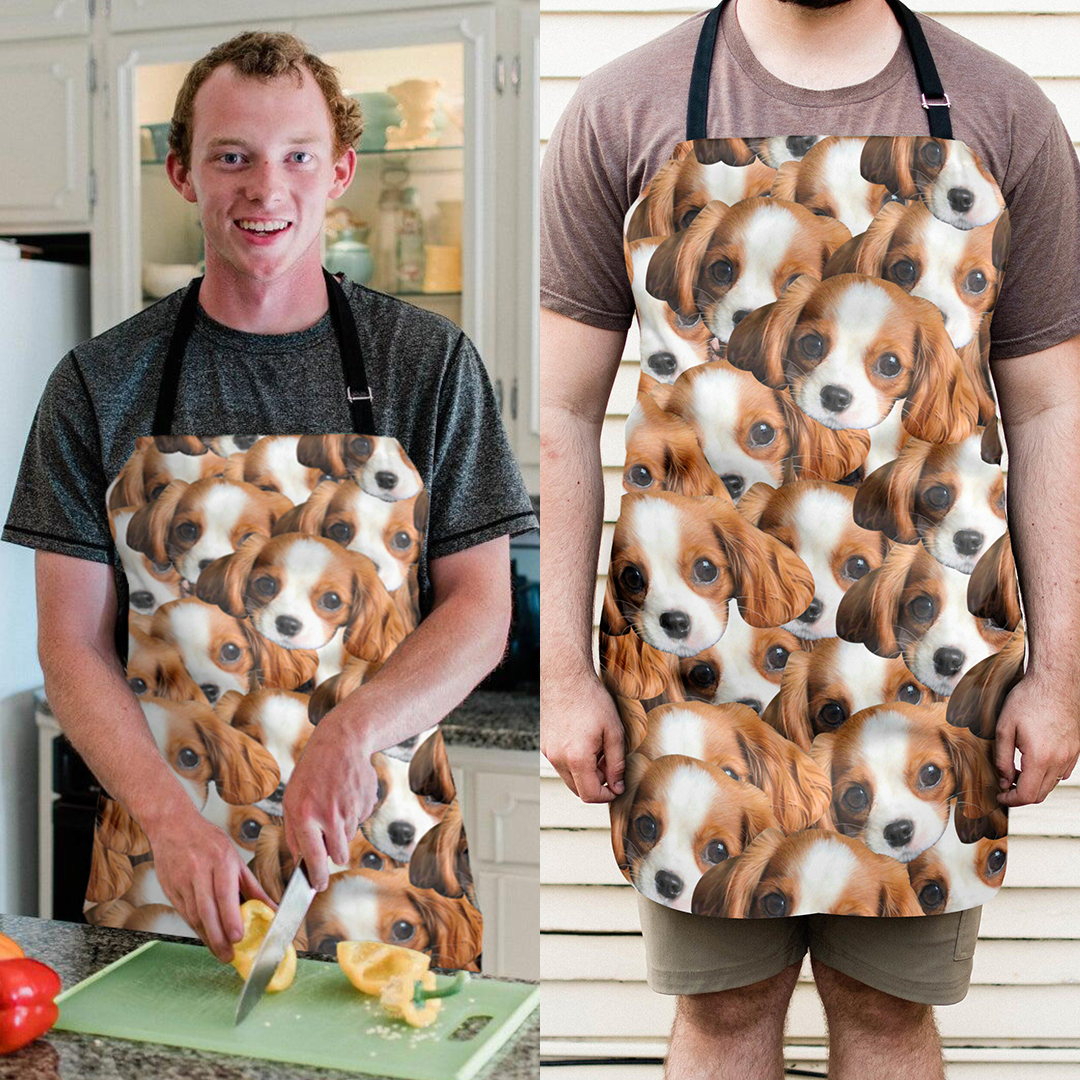Custom Face Mash Dog Apron