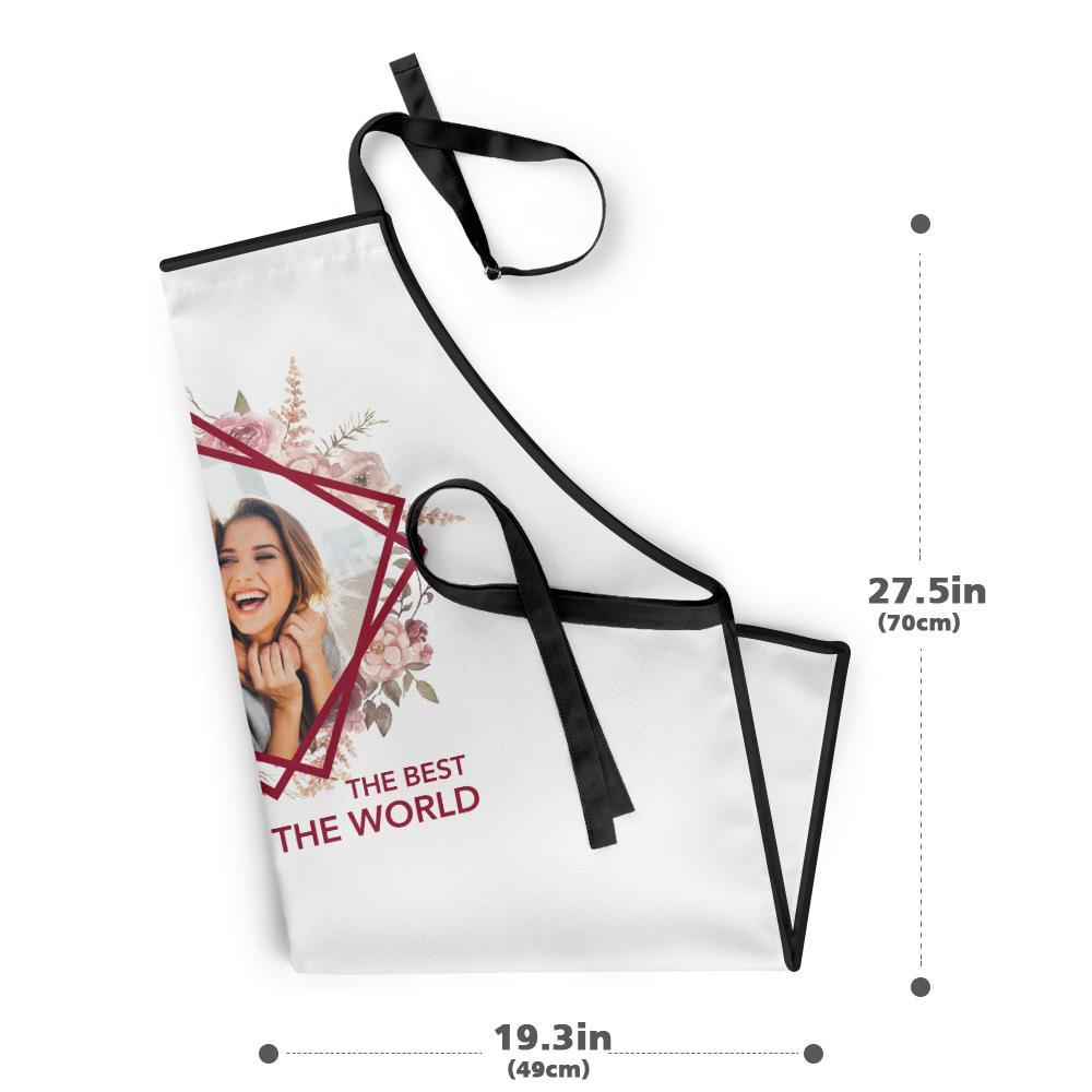 Custom Kitchen Cooking Apron with Your Photo The Best Cook in the World