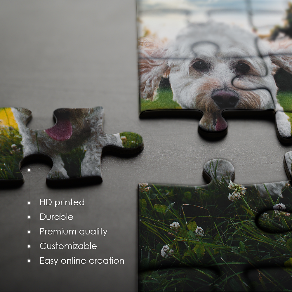 Custom Photo Jigsaw Puzzle Best Gifts For Pet & Love & Family - 35-1000 pieces - MyPhotoSocks