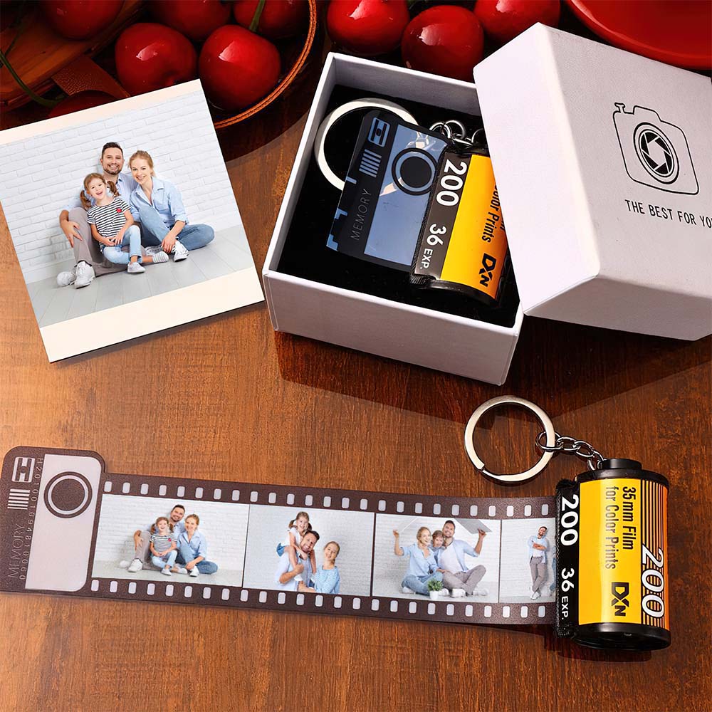 Custom Film Roll Keyring Personalised Romantic Gifts Film keychain