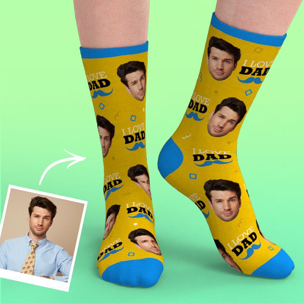 Custom Heart Socks With Your Text- MyPhotoSocks