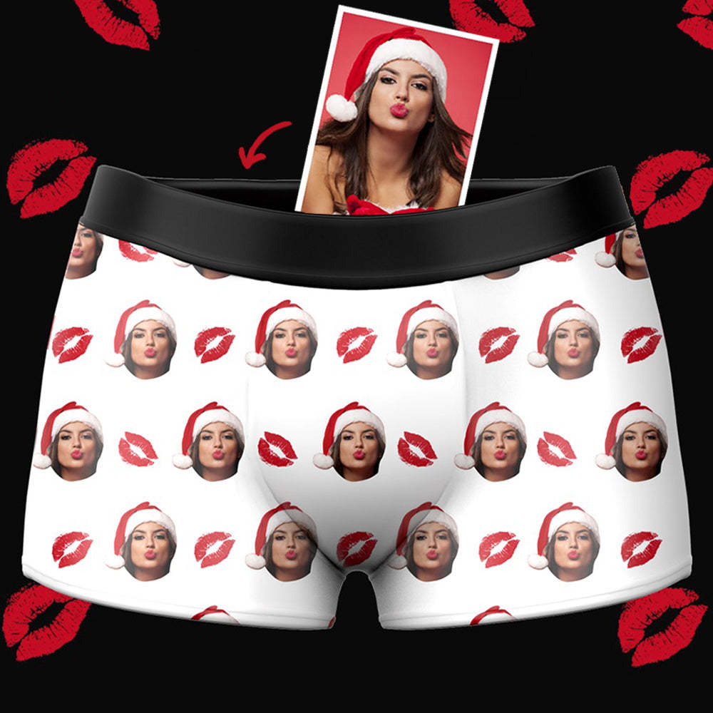 Custom Photo Kiss Boxer Shorts - MyPhotoSocks