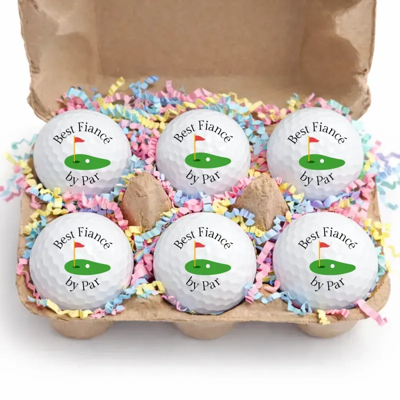 Easter Golf Ball Gift Set-6 Pack Golf Balls in Egg Carton | Funny Easter Golf Gift I Golfer Easter Basket Stuffer | Unique Golf Gift for Men Women - MyPhotoSocks