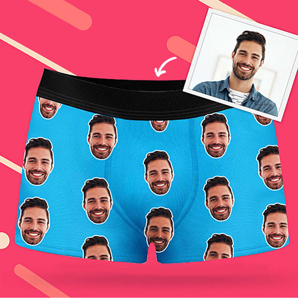 Custom Photo Corlorful Face Boxer Shorts - MyPhotoSocks