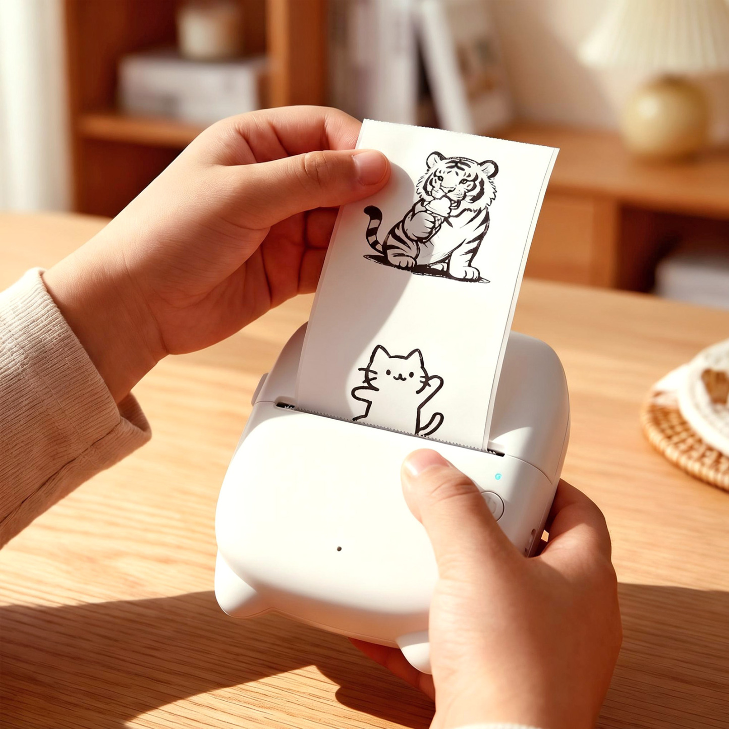 AI Sticker Voice-Activated Instant Drawing Toy – Speak & Create No Screen Custom Stickers for Kids