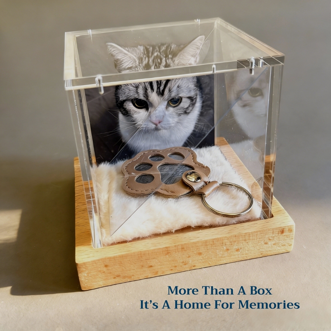 Interactive Pet Memorial Box With Hologram Projection - MyPhotoSocks