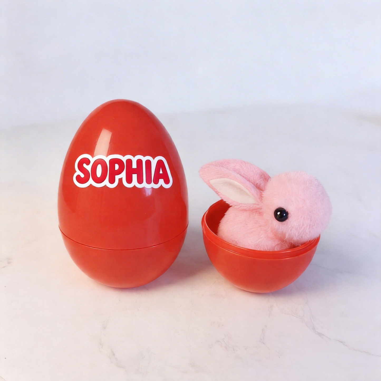 Custom Name Easter Eggs Easter Basket Stuffers With Easter Bunnies.