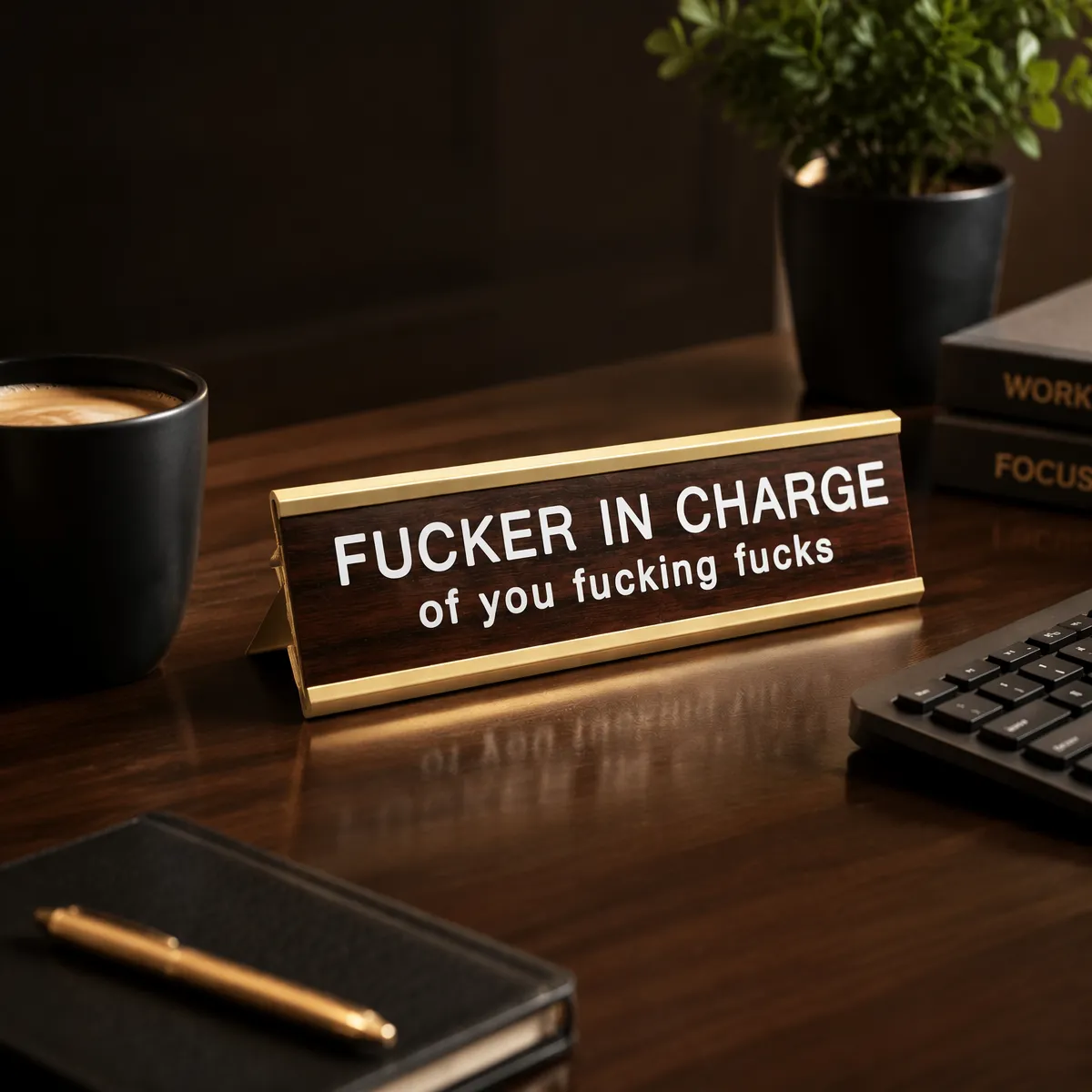 Let Me Drop Everything and Work On Your Problem -funny office decor sign, funny office desk accessory, desk signs for work
