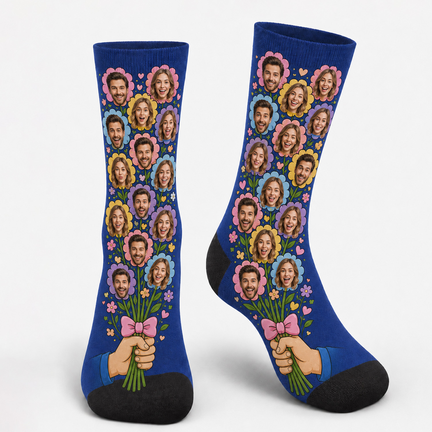 Personalized Family Vacation Theme Face Socks Family Friends Travel Socks Custom Vacation Socks Gift Socks Holiday Socks