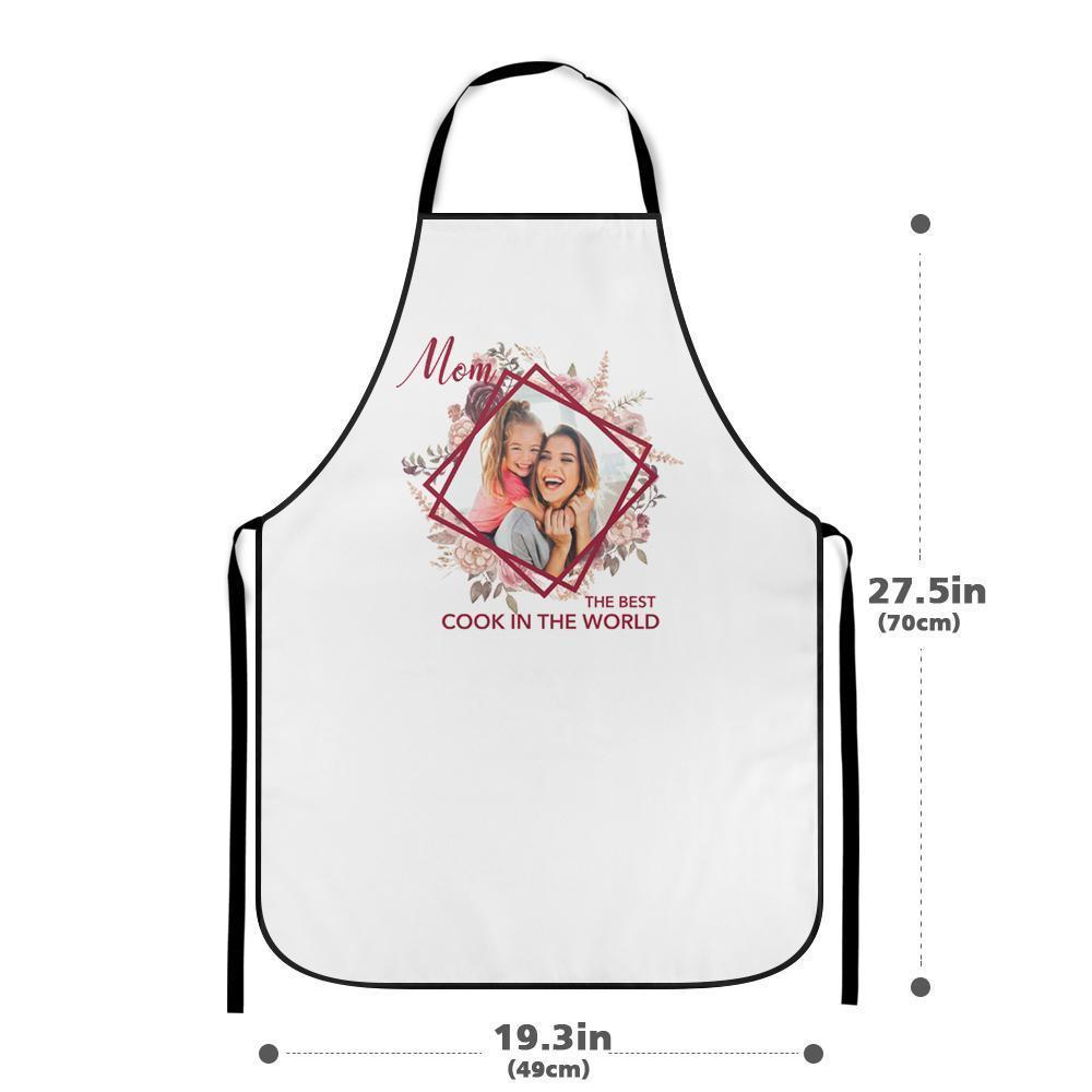 Custom Kitchen Cooking Apron with Your Photo The Best Cook in the World