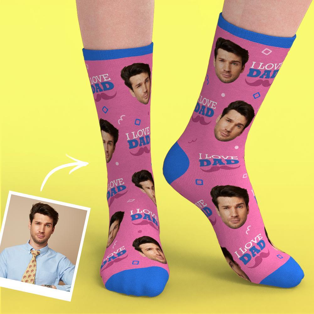 Custom Heart Socks With Your Text- MyPhotoSocks