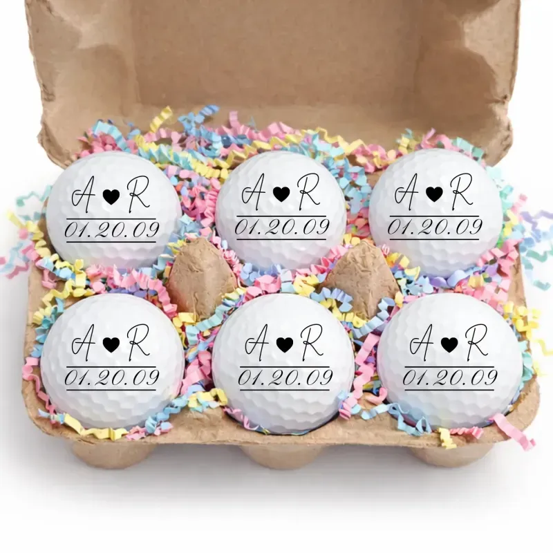 Easter Golf Ball Gift Set-6 Pack Golf Balls in Egg Carton | Funny Easter Golf Gift I Golfer Easter Basket Stuffer | Unique Golf Gift for Men Women - MyPhotoSocks