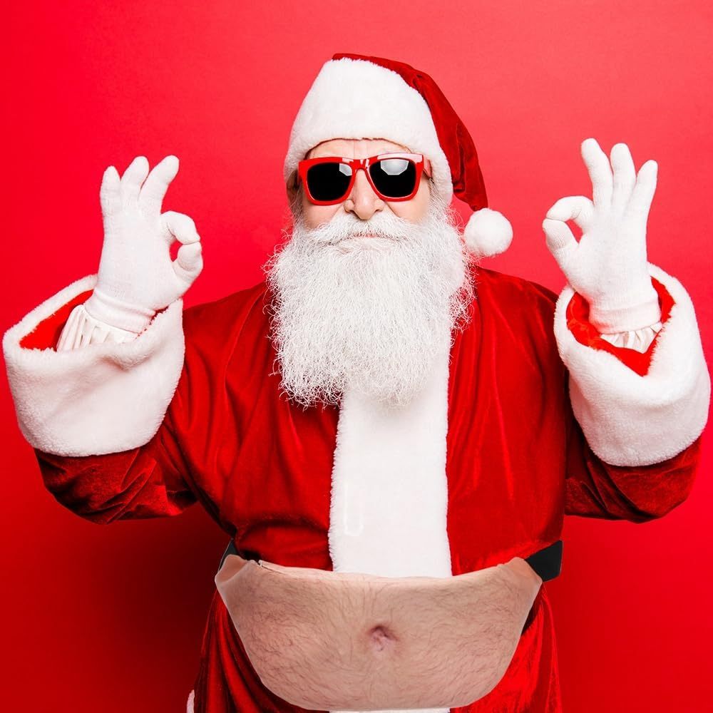 Funny Beer Belly Fanny Pack – Novelty Waist Bag with Realistic Belly Design, Gag Gift for Men & Women