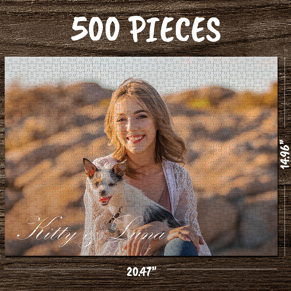 Custom Photo Jigsaw Puzzle Best Gifts I Love My Mom - 35-1000 pieces - MyPhotoSocks