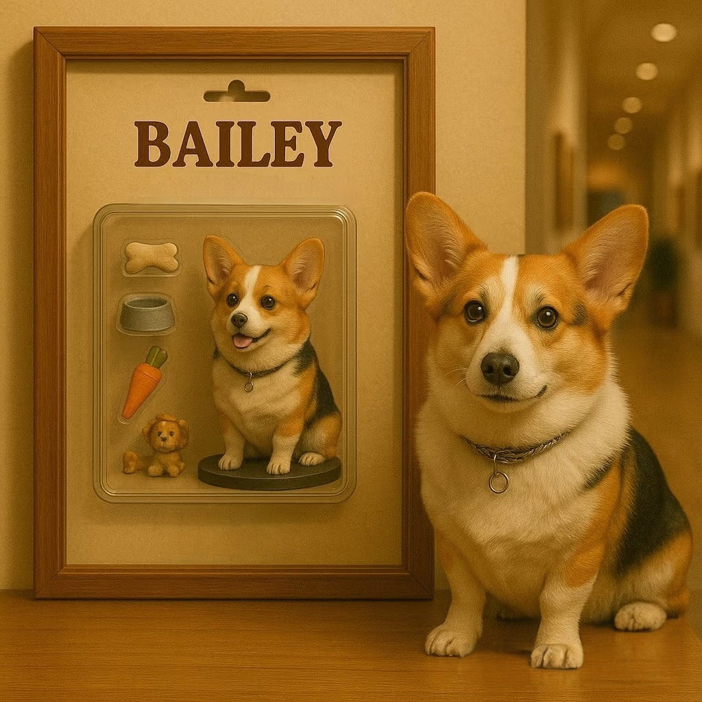 Fully Body Custom Action Figure Portraits Personalized Toy Box Art Custom Photo Frame Decorations Custom Toy Figure Gift for Pet Lovers - MyPhotoSocks